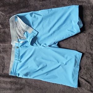 Mens adidas light blue golf shorts 36